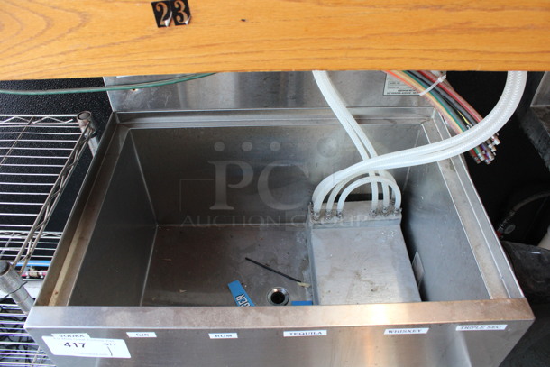 Stainless Steel Commercial Ice Bin w/ Double Speedwell and Cold Plate. 24x26.5x32.5. (bar) - Image 2 of 5