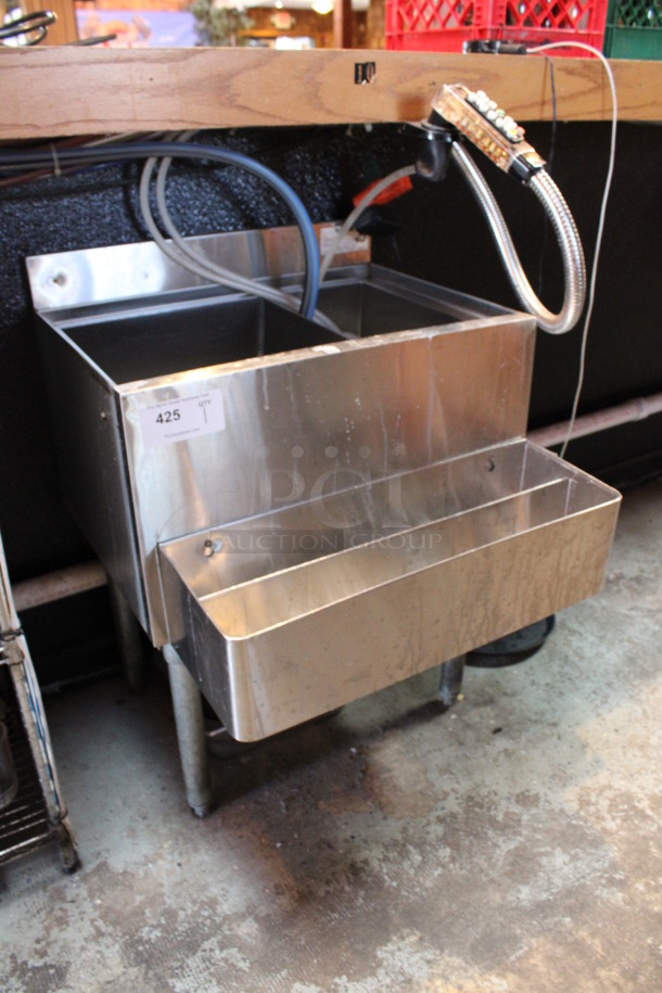 Stainless Steel Commercial Ice Bin w/ 2 Speedwells and Cold Plate. 28x27x32.5. (bar) - Image 2 of 6