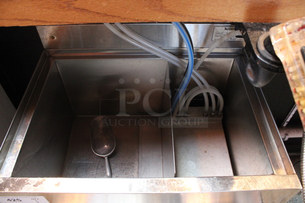 Stainless Steel Commercial Ice Bin w/ 2 Speedwells and Cold Plate. 28x27x32.5. (bar) - Image 3 of 6