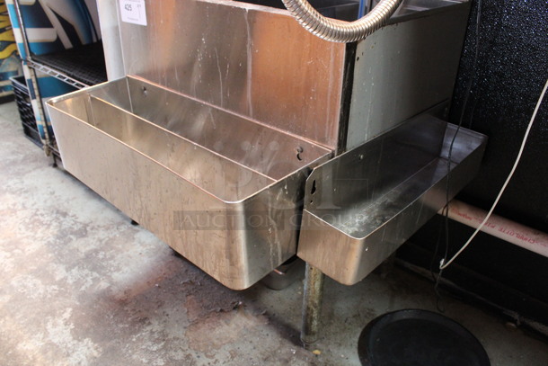 Stainless Steel Commercial Ice Bin w/ 2 Speedwells and Cold Plate. 28x27x32.5. (bar) - Image 5 of 6