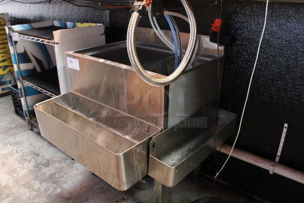 Stainless Steel Commercial Ice Bin w/ 2 Speedwells and Cold Plate. 28x27x32.5. (bar) - Image 6 of 6