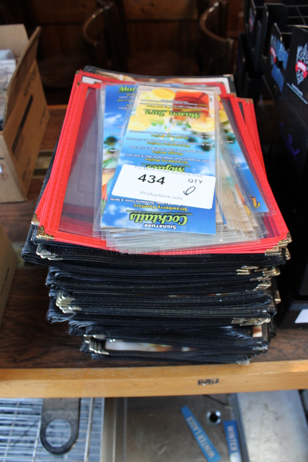 ALL ONE MONEY! Lot of Menu Holders! Includes 9.5x15x0.5. (bar) - Image 1 of 4