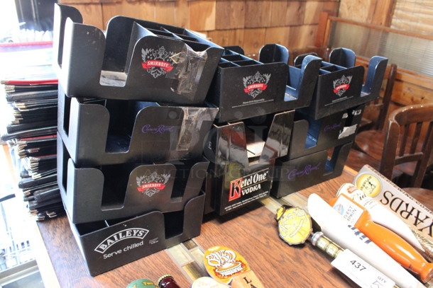 10 Black Countertop Multi Compartment Holders. Includes 9.5x6x4. 10 Times Your Bid! (bar) - Image 1 of 3