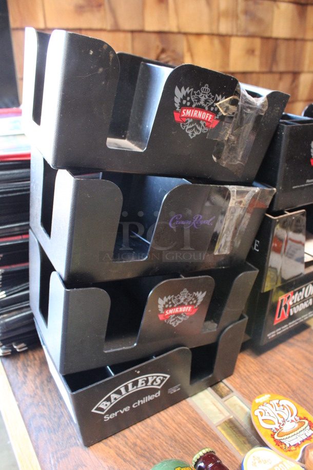 10 Black Countertop Multi Compartment Holders. Includes 9.5x6x4. 10 Times Your Bid! (bar) - Image 2 of 3