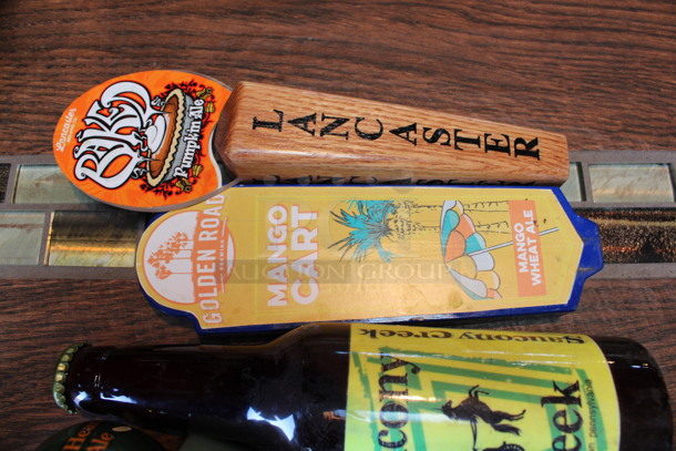 5 Various Beer Tap Handles; Lancaster, Golden Road, Saucony Creek, Bell's and Deschutes. Includes 12". 5 Times Your Bid! (bar) - Image 2 of 5