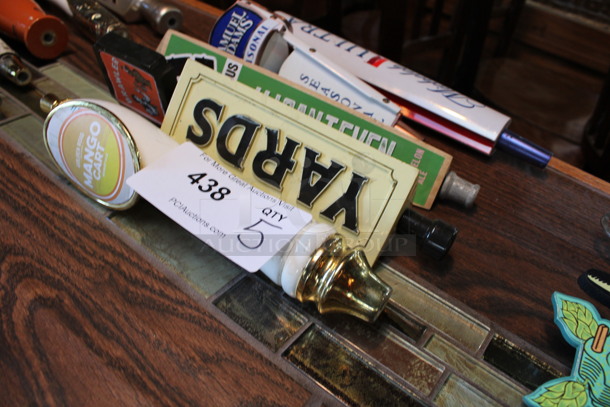 5 Various Beer Tap Handles; Michelob, Samuel Adams, Evil Genius, Yards and Mango Cart. Includes 11.5". 5 Times Your Bid! (bar) - Image 4 of 4