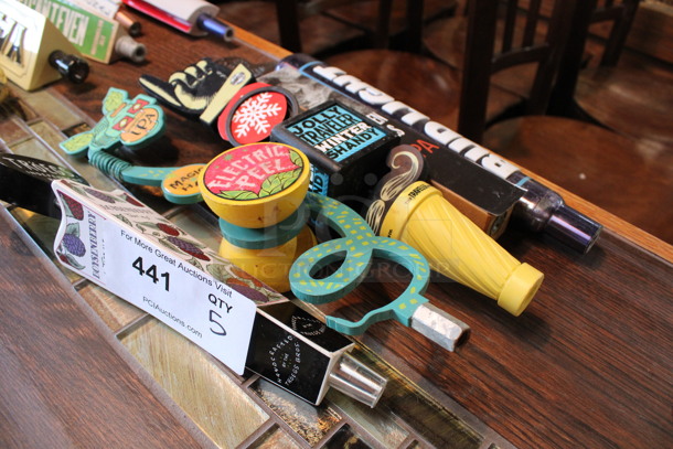 5 Various Beer Tap Handles; Bud Light, Broken Heels, Jolly Traveler, Magic Hat and Troegs. Includes 11". 5 Times Your Bid! (bar) - Image 4 of 4