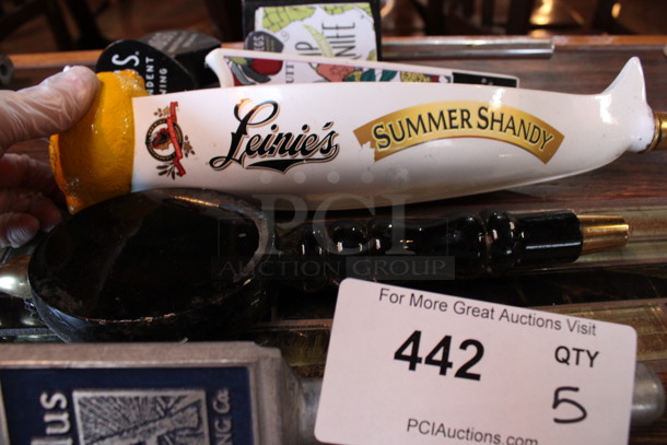 5 Various Beer Tap Handles; Troegs, Aldus, Leinie's. Includes 8.5". 5 Times Your Bid! (bar) - Image 3 of 5