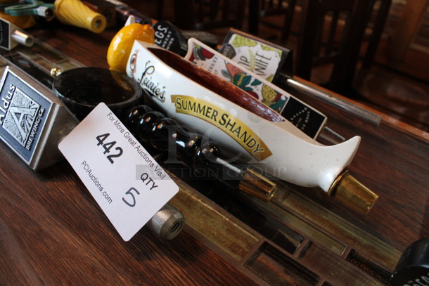 5 Various Beer Tap Handles; Troegs, Aldus, Leinie's. Includes 8.5". 5 Times Your Bid! (bar) - Image 5 of 5