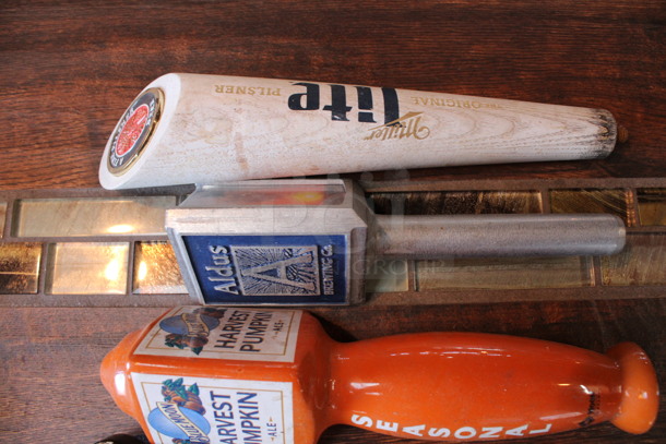5 Various Beer Tap Handles; Miller Lite, Aldus, Blue Moon, Troegs and Yards. Includes 12". 5 Times Your Bid! (bar) - Image 2 of 4