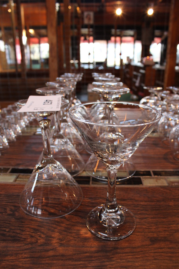12 Martini Glasses. 4.25x4.25x6.5. 12 Times Your Bid! (bar) - Image 2 of 2