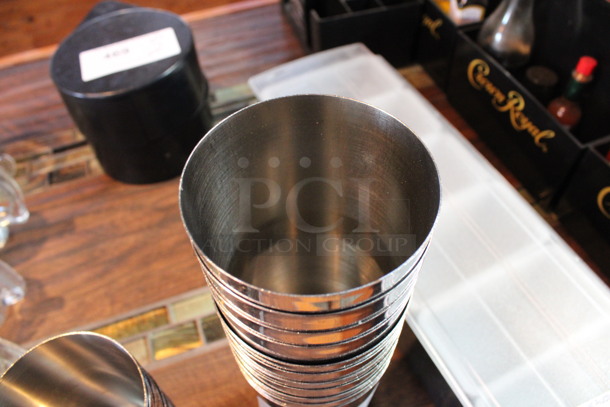 11 Metal Mixing Cups. 3.5x3.5x7. 11 Times Your Bid! (bar) - Image 2 of 3