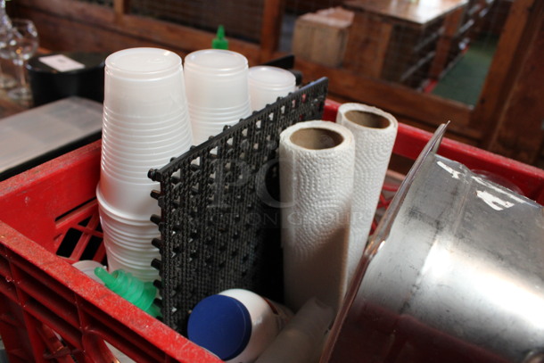ALL ONE MONEY! Lot of Various Items Including Cups and Stainless Steel Bin! (bar) - Image 3 of 5