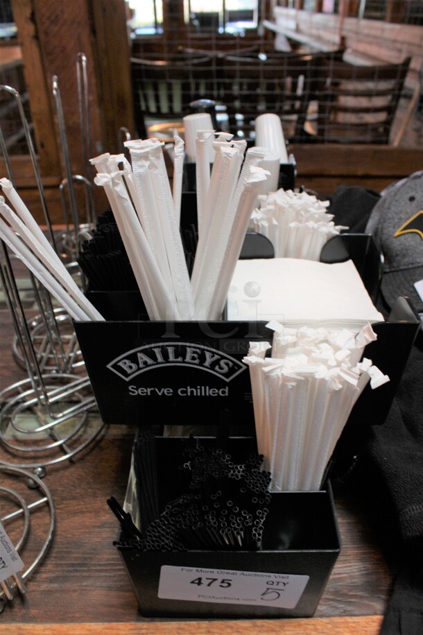 5 Various Multi Compartment Bins. Includes 9.5x6x4. 5 Times Your Bid! (bar) - Image 1 of 3