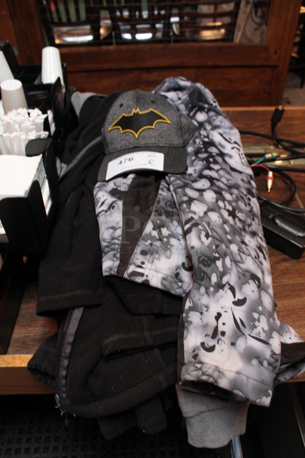 ALL ONE MONEY! Lot of Jackets and Batman Hat! (bar)