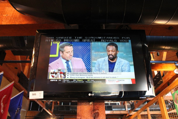 LG 37" Television and TV Mount. Buyer Must Pick Up - We Will Not Ship This Item. Tested and Working! BUYER MUST REMOVE. (dining room) - Image 1 of 5