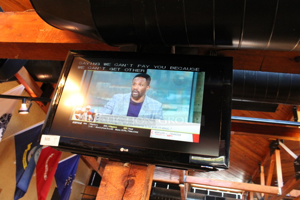 LG 37" Television and TV Mount. Buyer Must Pick Up - We Will Not Ship This Item. Tested and Working! BUYER MUST REMOVE. (dining room) - Image 3 of 5