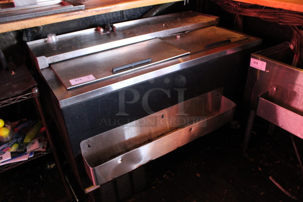 Beverage Air Model GF48L Stainless Steel Commercial Back Bar Cooler w/ 2 Sliding Lids and Speedwell. 115 Volts, 1 Phase. 48x31x34. (bar on patio) - Image 2 of 6