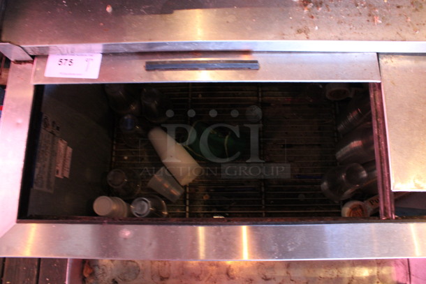 Beverage Air Model GF48L Stainless Steel Commercial Back Bar Cooler w/ 2 Sliding Lids and Speedwell. 115 Volts, 1 Phase. 48x31x34. (bar on patio) - Image 4 of 6