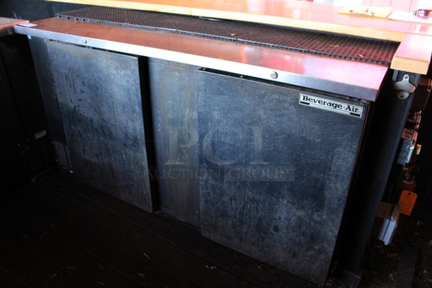Beverage Air Model BB68-1 Stainless Steel Commercial 2 Door Back Bar Cooler. 115 Volts, 1 Phase. 69x28.5x37.5. (bar on patio) - Image 2 of 6