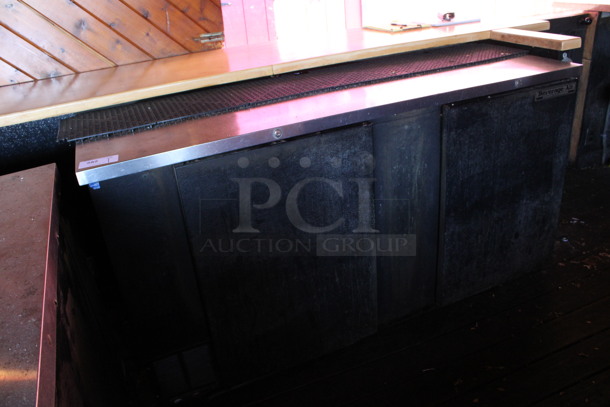 Beverage Air Model BB68-1 Stainless Steel Commercial 2 Door Back Bar Cooler. 115 Volts, 1 Phase. 69x28.5x37.5. (bar on patio) - Image 3 of 6