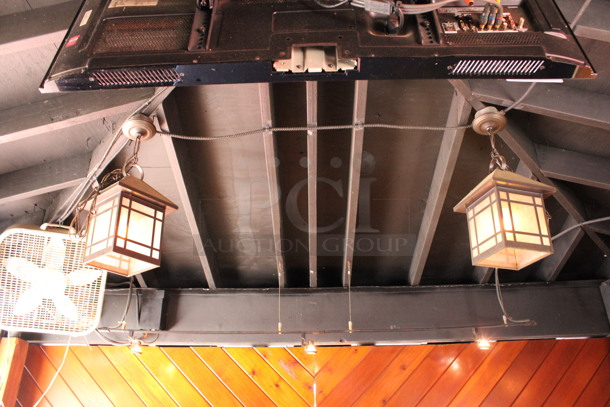 4 Metal Light Fixtures. BUYER MUST REMOVE. 10x10x12. 4 Times Your Bid! (bar on patio) - Image 3 of 3