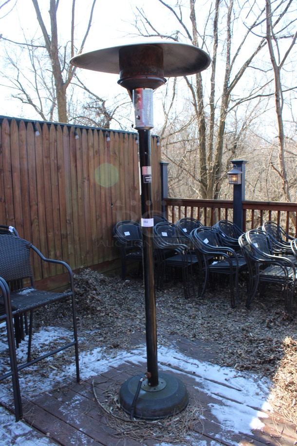 2011 Sunglo Model A242 Metal Commercial Natural Gas Powered Patio Heater. BUYER MUST REMOVE. 32x32x95. (patio)