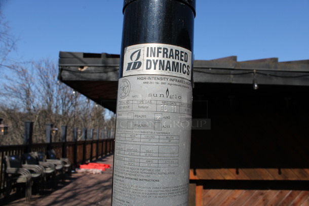 2011 Sunglo Model A242 Metal Commercial Natural Gas Powered Patio Heater. BUYER MUST REMOVE. 32x32x95. (patio) - Image 5 of 5
