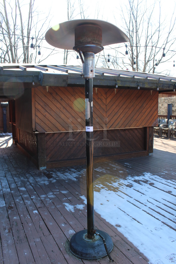 2011 Sunglo Model A242 Metal Commercial Natural Gas Powered Patio Heater. BUYER MUST REMOVE. 32x32x95. (patio)