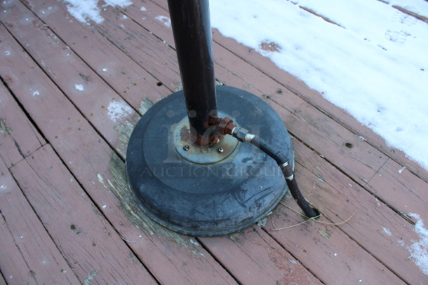 2011 Sunglo Model A242 Metal Commercial Natural Gas Powered Patio Heater. BUYER MUST REMOVE. 32x32x95. (patio) - Image 4 of 5