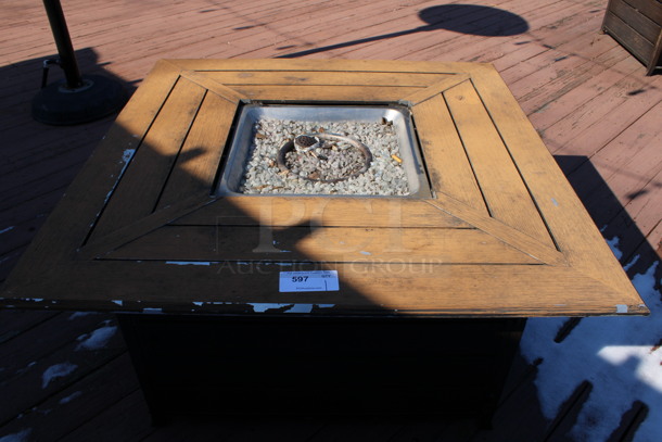 Bond Model HYFP50055-2 Metal Natural Gas Powered Fire Pit. 50,000 BTU. 45x45x24. (patio) - Image 3 of 6
