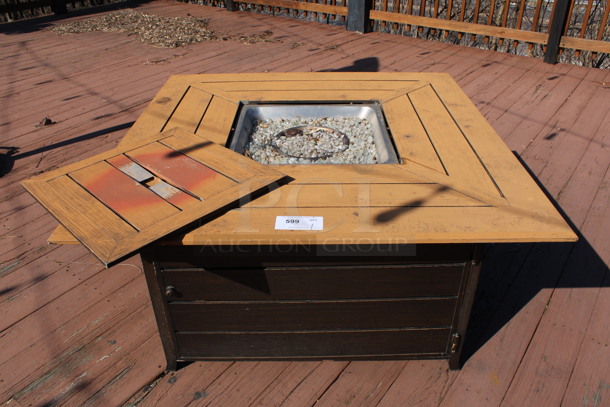 Bond Model HYFP50055-2 Metal Natural Gas Powered Fire Pit. 50,000 BTU. 45x45x24. (patio)