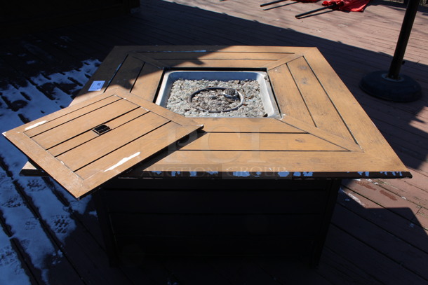 Bond Model HYFP50055-2 Metal Natural Gas Powered Fire Pit. 50,000 BTU. 45x45x24. (patio)