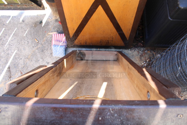 2 Brown Wooden Cornhole Boards w/ 4 Bean Bags. 24x48x4. 2 Times Your Bid! (outside behind kitchen) - Image 3 of 4