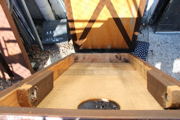 2 Brown Wooden Cornhole Boards w/ 4 Bean Bags. 24x48x4. 2 Times Your Bid! (outside behind kitchen) - Image 3 of 5