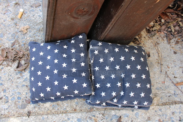2 Brown Wooden Cornhole Boards w/ 4 Bean Bags. 24x48x4. 2 Times Your Bid! (outside behind kitchen) - Image 5 of 5