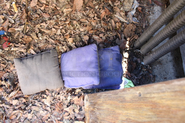 2 Wooden Cornhole Boards w/ 4 Bean Bags. 24x48x4. 2 Times Your Bid! (outside behind kitchen) - Image 5 of 5