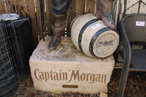 Captain Morgan Floor Style Statue. 37x30x95. (outside behind kitchen) - Image 6 of 7
