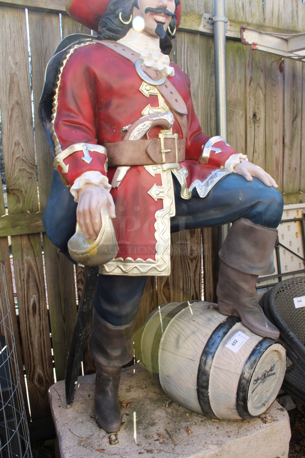 Captain Morgan Floor Style Statue. 37x30x95. (outside behind kitchen) - Image 7 of 7