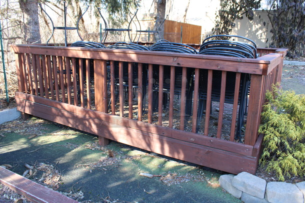 Wooden Deck. BUYER MUST REMOVE. 145x145x42. (backyard) - Image 4 of 5