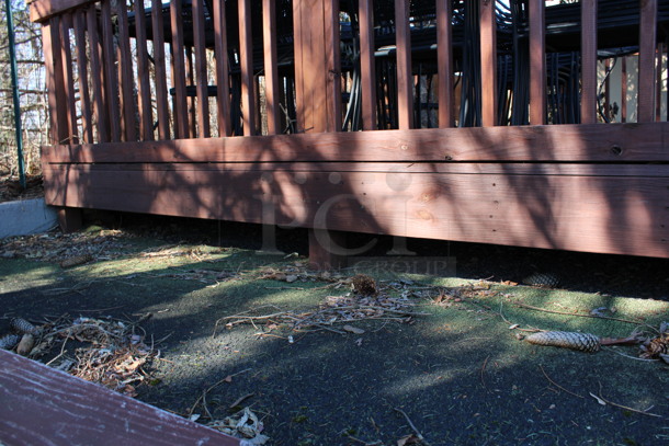 Wooden Deck. BUYER MUST REMOVE. 145x145x42. (backyard) - Image 5 of 5