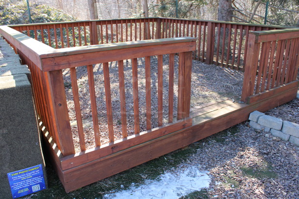 Wooden Deck. BUYER MUST REMOVE. 145x145x42. (backyard) - Image 2 of 4