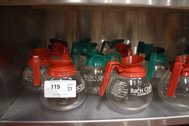 33 Coffee Pots. 8x6x7. 33 Times Your Bid! (kitchen)