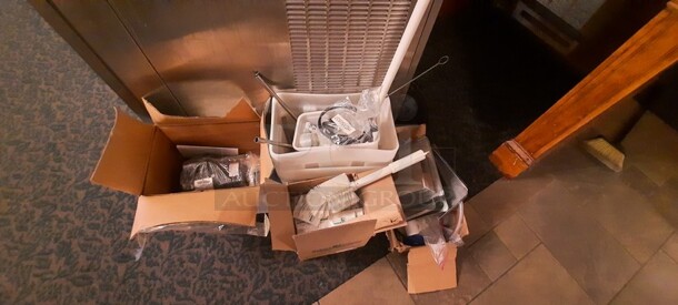 Electro Freeze Model 4000EP-232 Stainless Steel Commercial Air Cooled 2 Flavor w/ Twist Soft Serve Ice Cream Machine w/ Spare Parts on Commercial Casters. 208-230 volts, 3 Phase. 26x39x68.5 (buffet) - Image 8 of 12