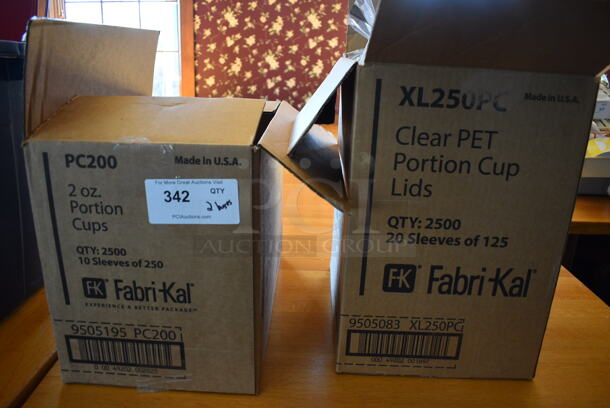 ALL ONE MONEY! Lot of 2 Boxes of Paper Products; Portion Cups and Portion Cup Lids! (back dining room) - Image 4 of 4