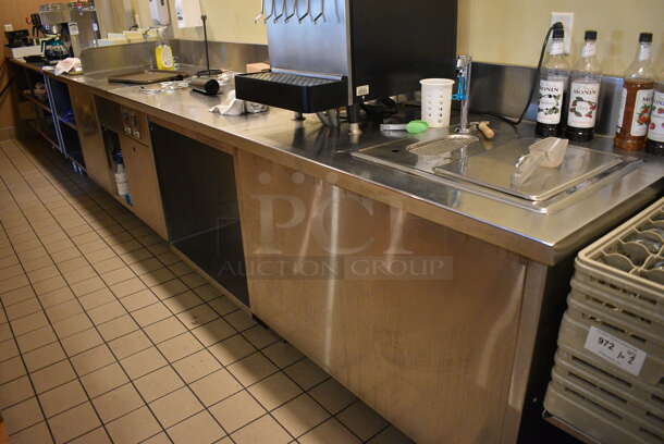 Stainless Steel Commercial Work Station. Does Not Come w/ Contents. BUYER MUST REMOVE. 168x31x43. (employee breakroom) - Image 5 of 5