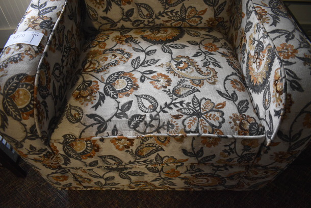 BRAND NEW! Lancer Paisley Patterned Chair w/ Arm Rests. 32x36x36. (garden center) - Image 5 of 5