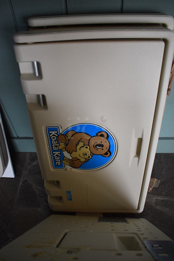 3 Koala Kare Tan Poly Wall Mount Diaper Changing Stations. 35x20x4. 3 Times Your Bid! (lounge) - Image 3 of 5