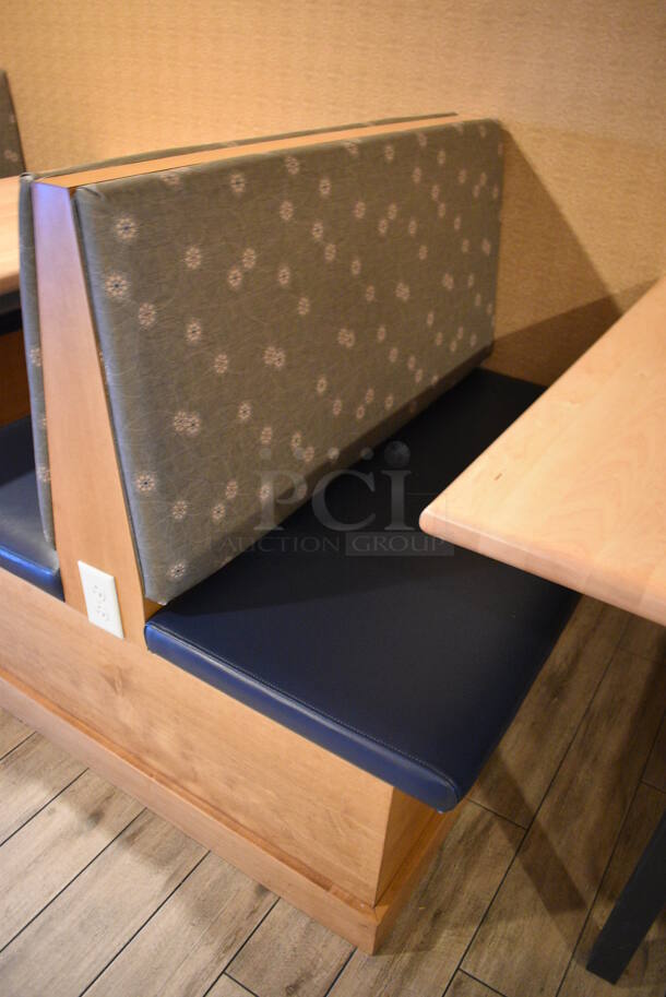 ALL ONE MONEY! Lot of Two Single Sided Booths, Double Sided Booth. Does Not Include Tables. BUYER MUST REMOVE. 48x24x42, 48x59x42. (employee breakroom) - Image 3 of 5
