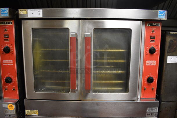 2 Vulcan Model VC6GD-9 ENERGY STAR Stainless Steel Commercial Natural Gas Powered Full Size Convection Ovens w/ View Through Doors, Metal Oven Racks and Thermostatic Controls. 40.5x37x70. 2 Times Your Bid! Unit Was In Working Condition When Restaurant Closed.  (kitchen) - Image 2 of 11